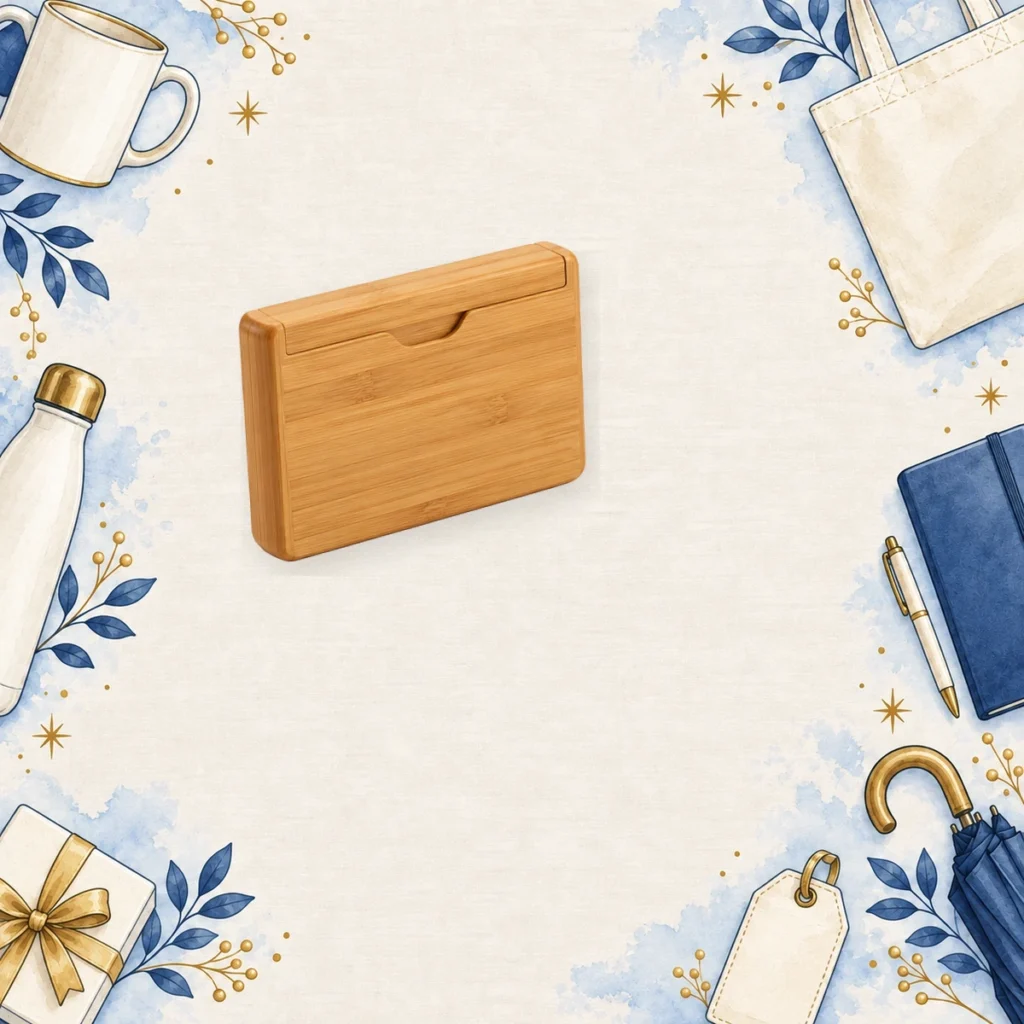 honey bamboo walnut business card holders for finance