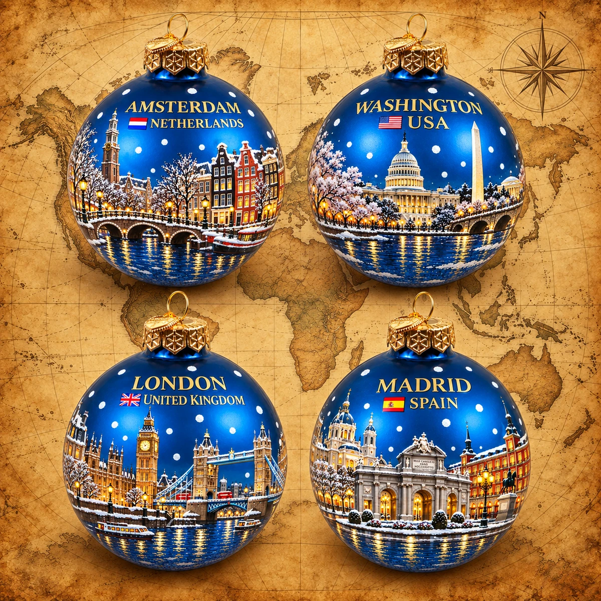 Glass Souvenir Christmas Bauble product collection