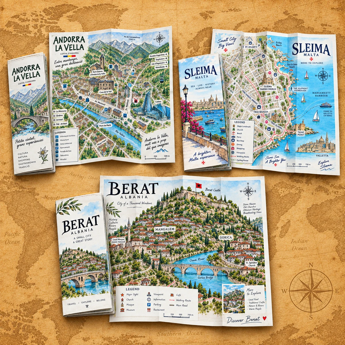 Illustrated Tourist Map product collection