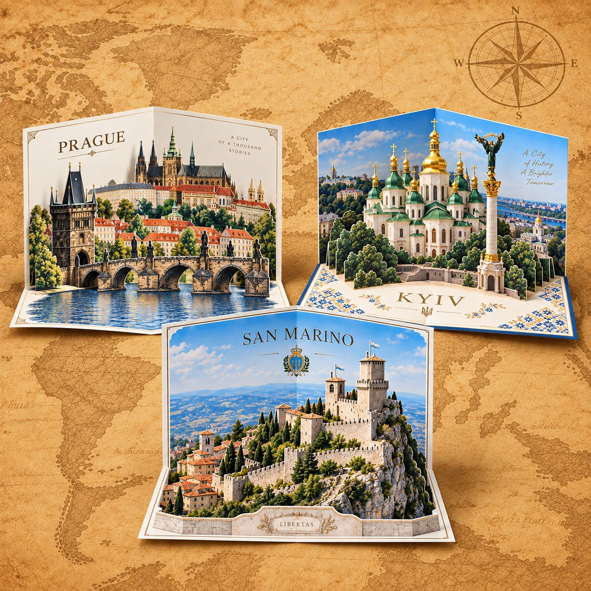 3D Landmark Card product collection