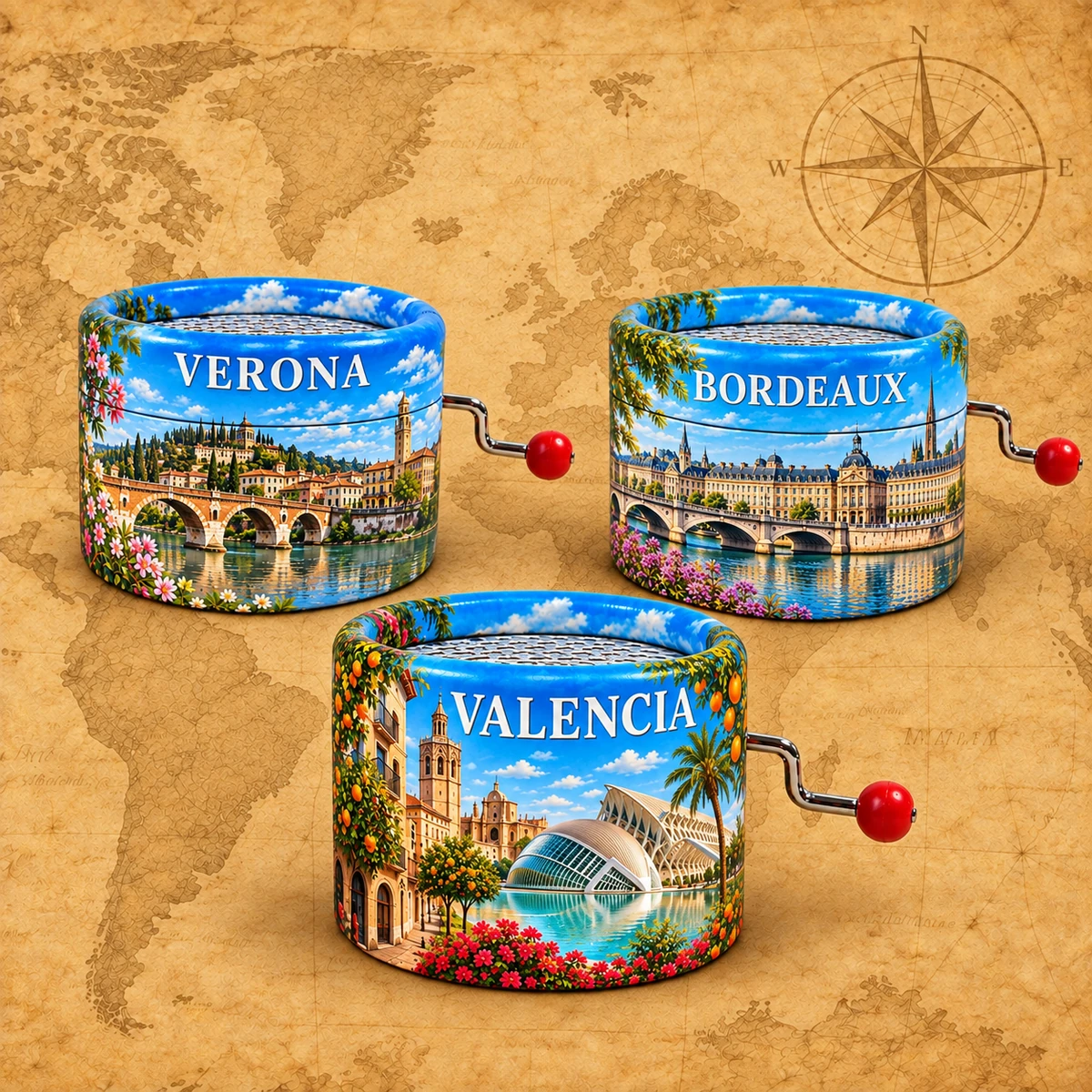 Paper-Wrapped Souvenir Music Box product collection
