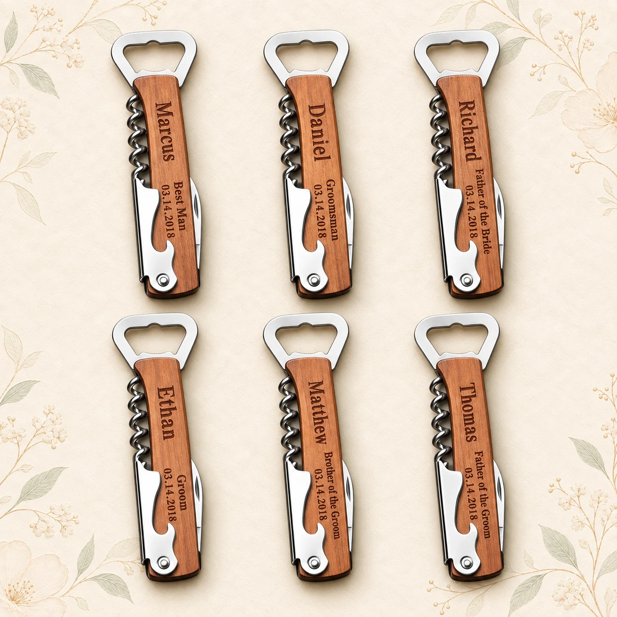 Personalized Engraved Wedding Bottle Opener product collection