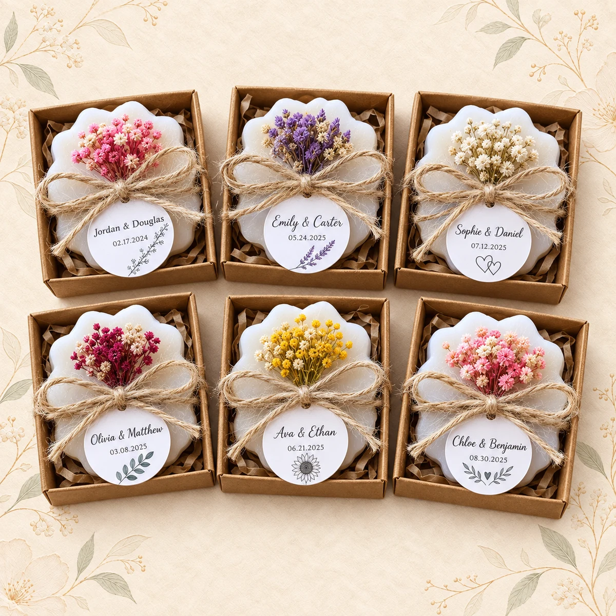 Personalized Floral Wedding Soap Favor product collection