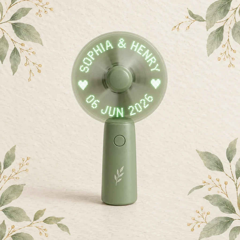 Sage LED fan for Sophia and Henry dated 6 June 2026