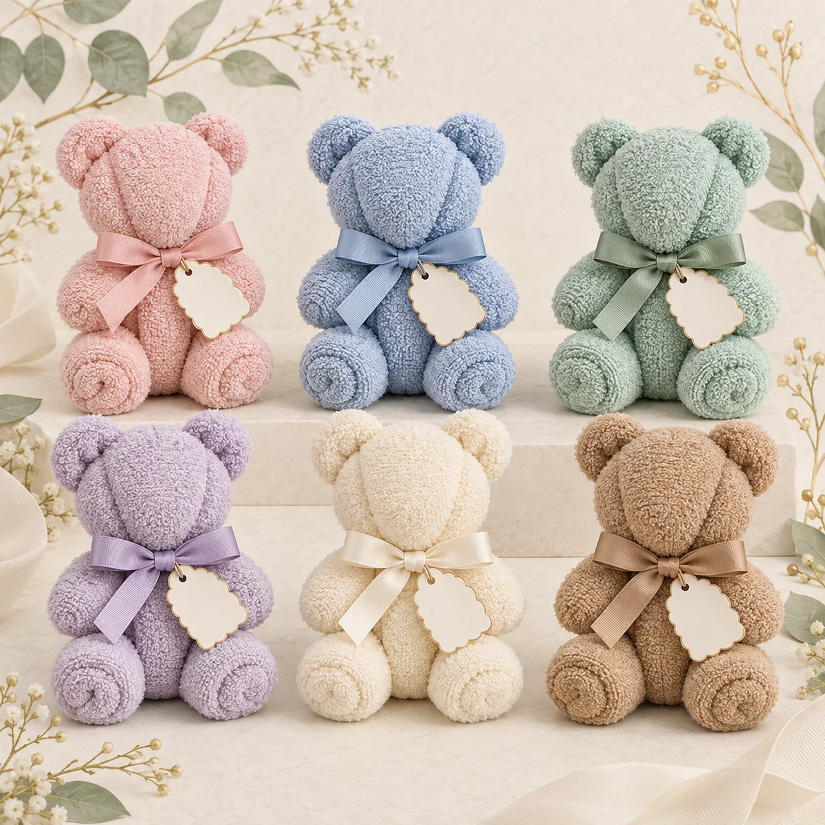 Personalized Towel Teddy Bear Baby Shower Favor product collection