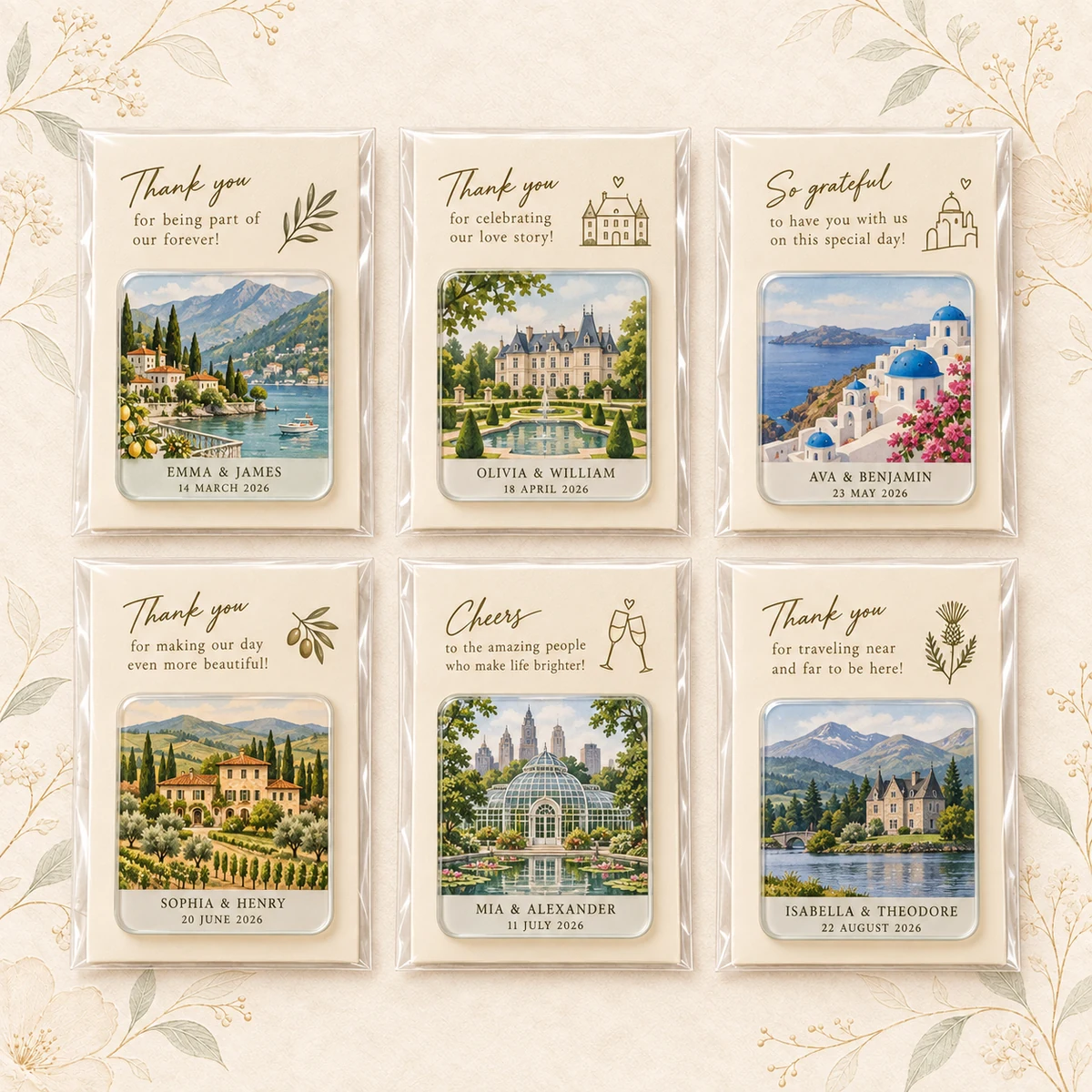 Personalized Wedding Venue Acrylic Magnet product collection