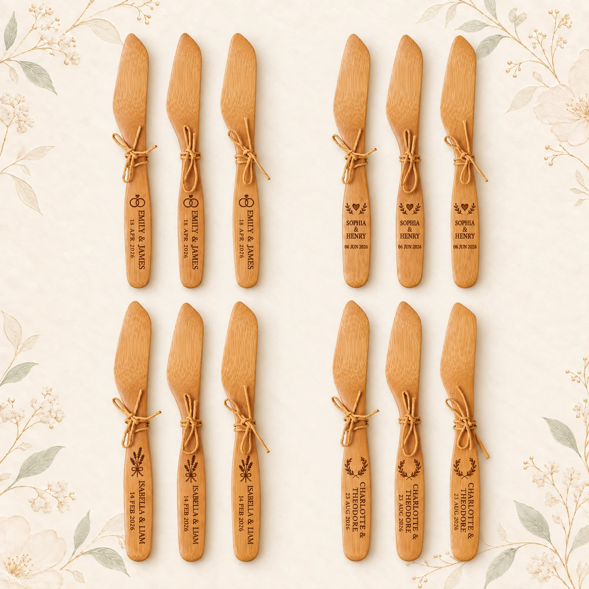 Personalized Wooden Wedding Butter Knife product collection