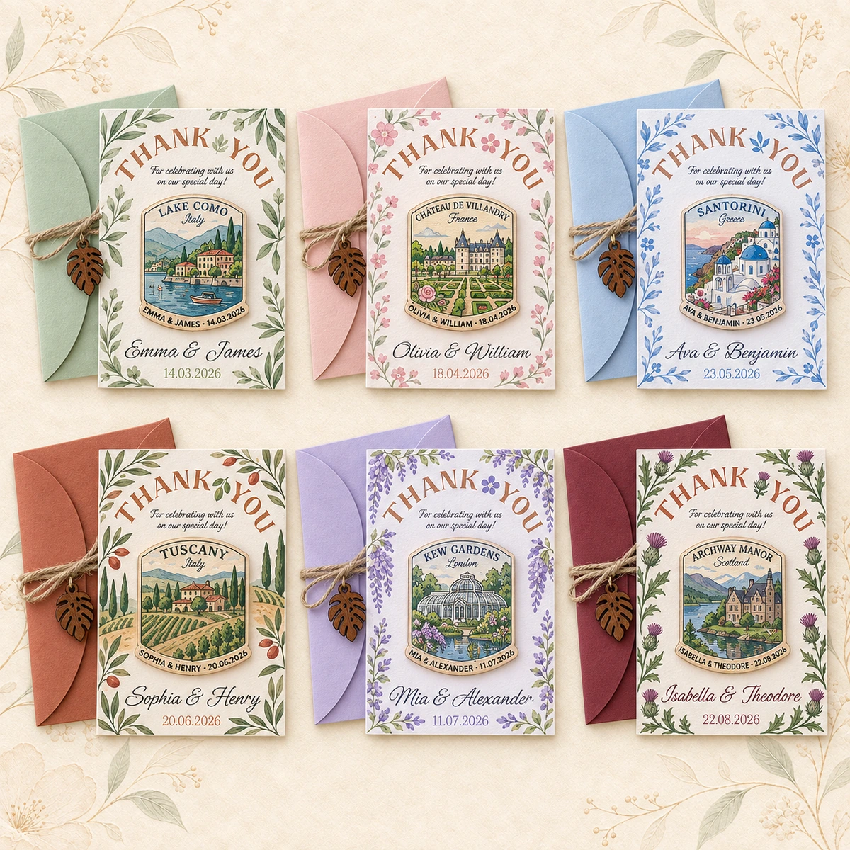 Personalized Wooden Wedding Venue Magnet product collection