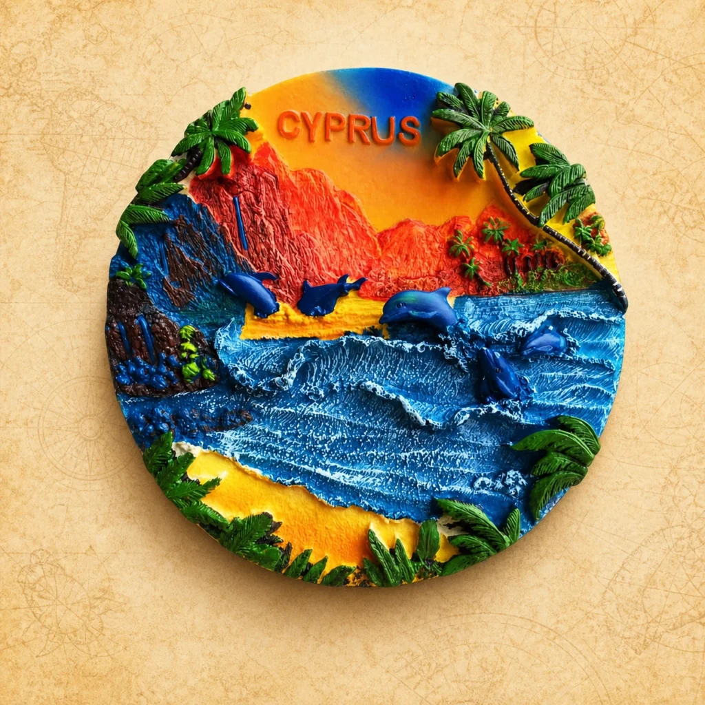 Bespoke Cyprus polyresin decorative plate