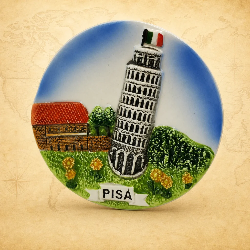 Custom Pisa Italy polyresin decorative plate