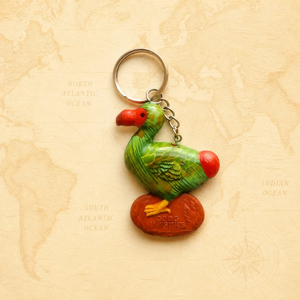 Customizable Mauritius dodo polyresin keychain