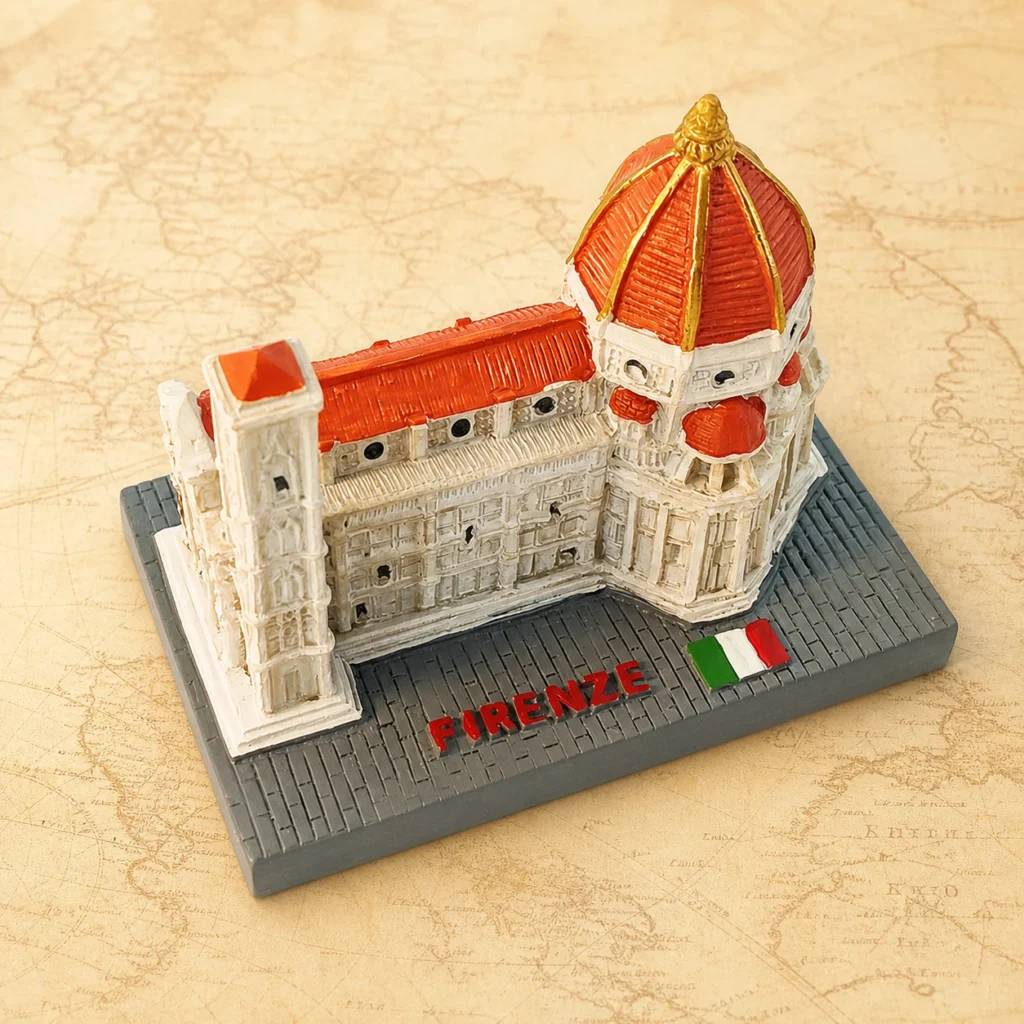 Personalized Florence Italy polyresin landmark figurine