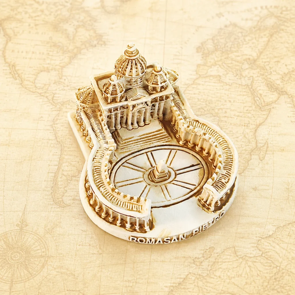 Customizable Rome St Peter's Square polyresin figurine