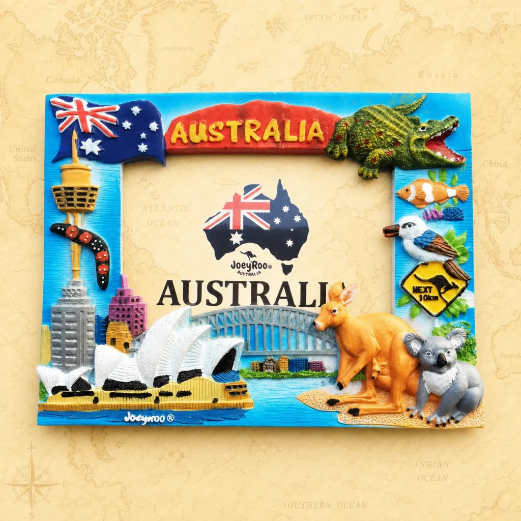 Custom Australia polyresin souvenir photo frame