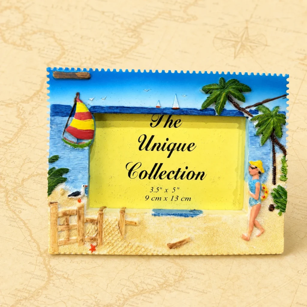 Customized Crete Mediterranean polyresin photo frame