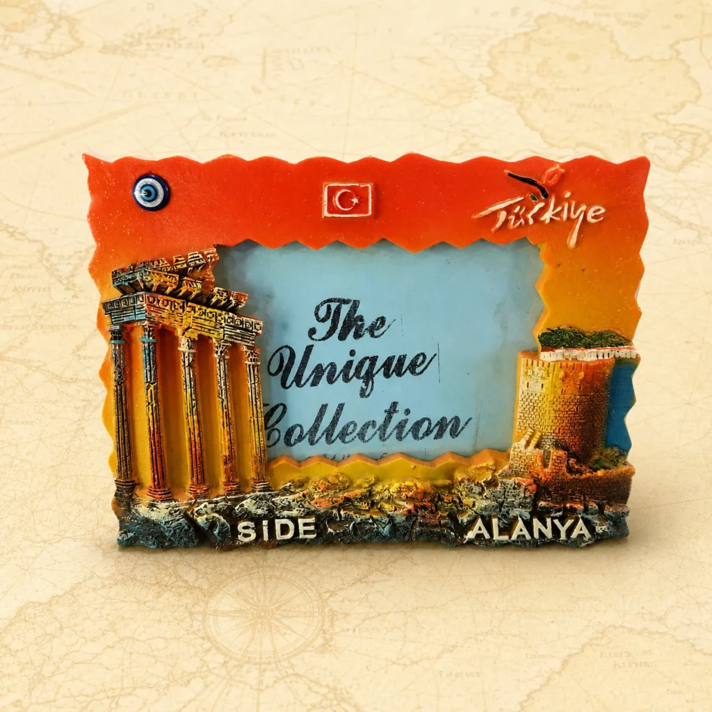 Customizable Side Alanya Turkey polyresin photo frame