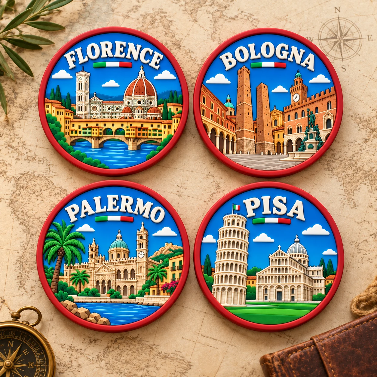 Soft PVC Souvenir Coaster product collection