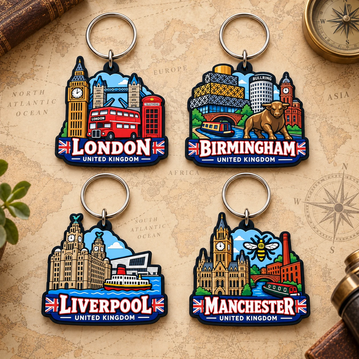 Soft PVC Souvenir Keychain product collection