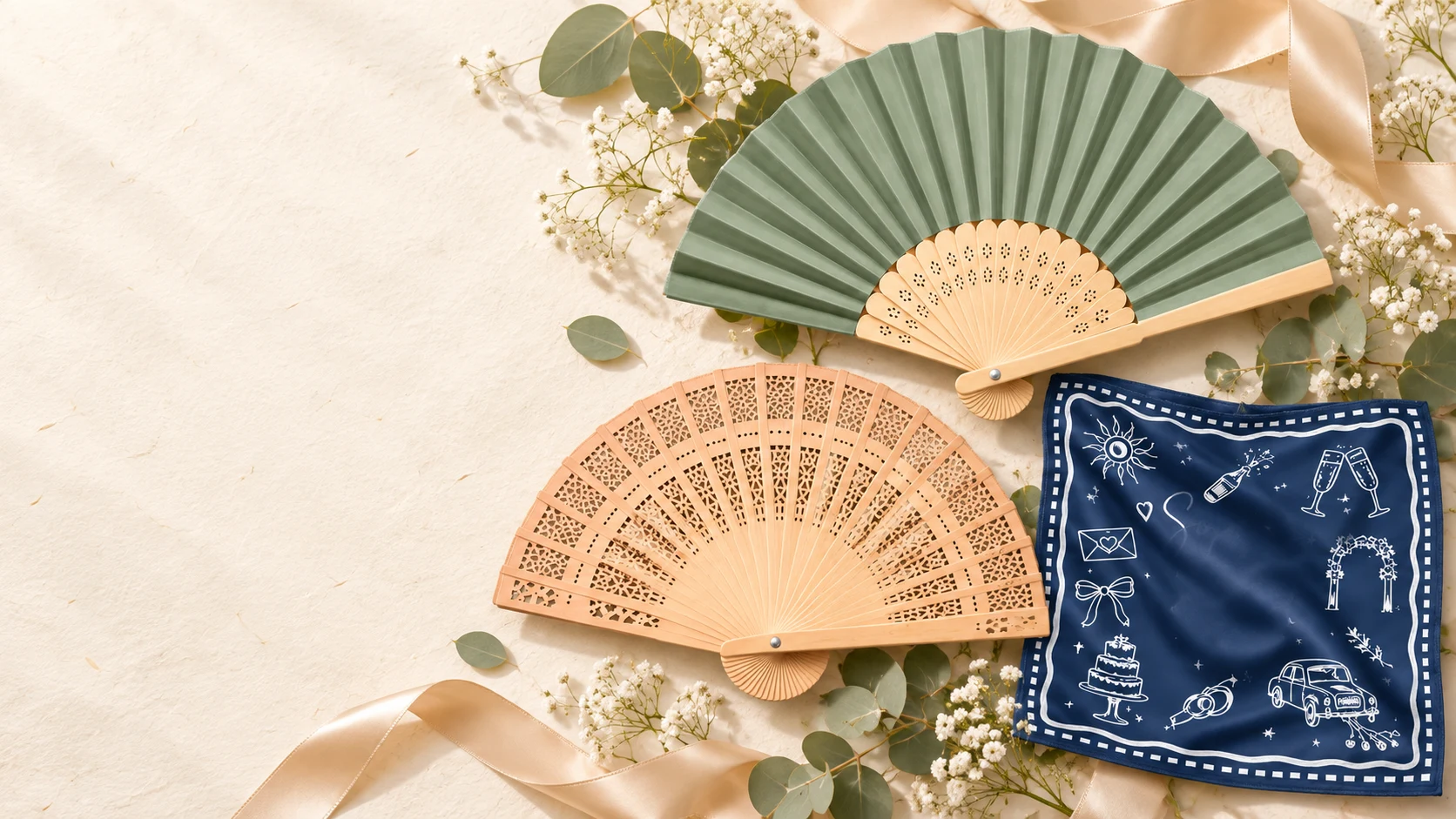 Custom Wedding Fans & Wearable Accessories collection