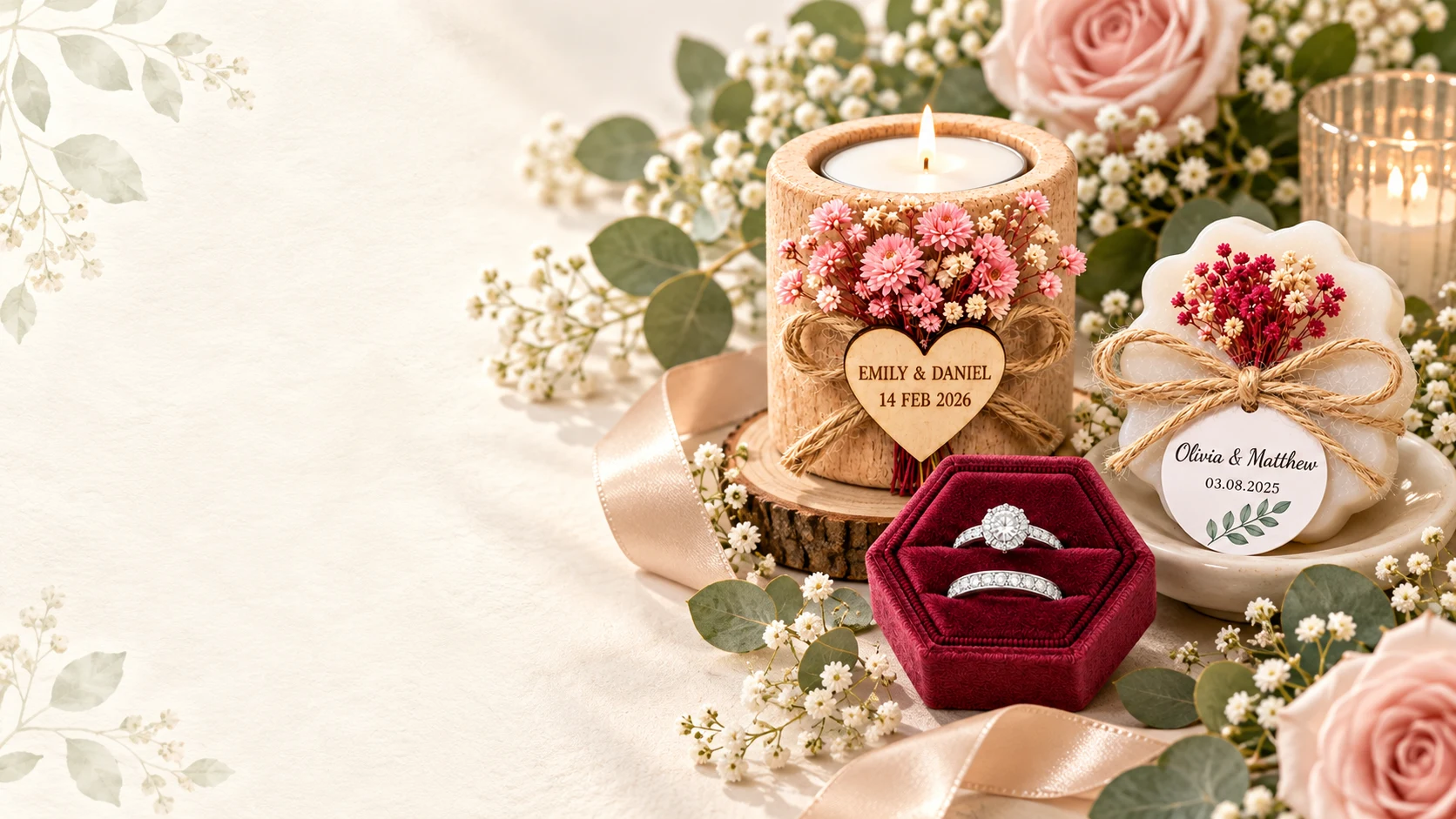 Custom Wedding Table Favors & Décor collection