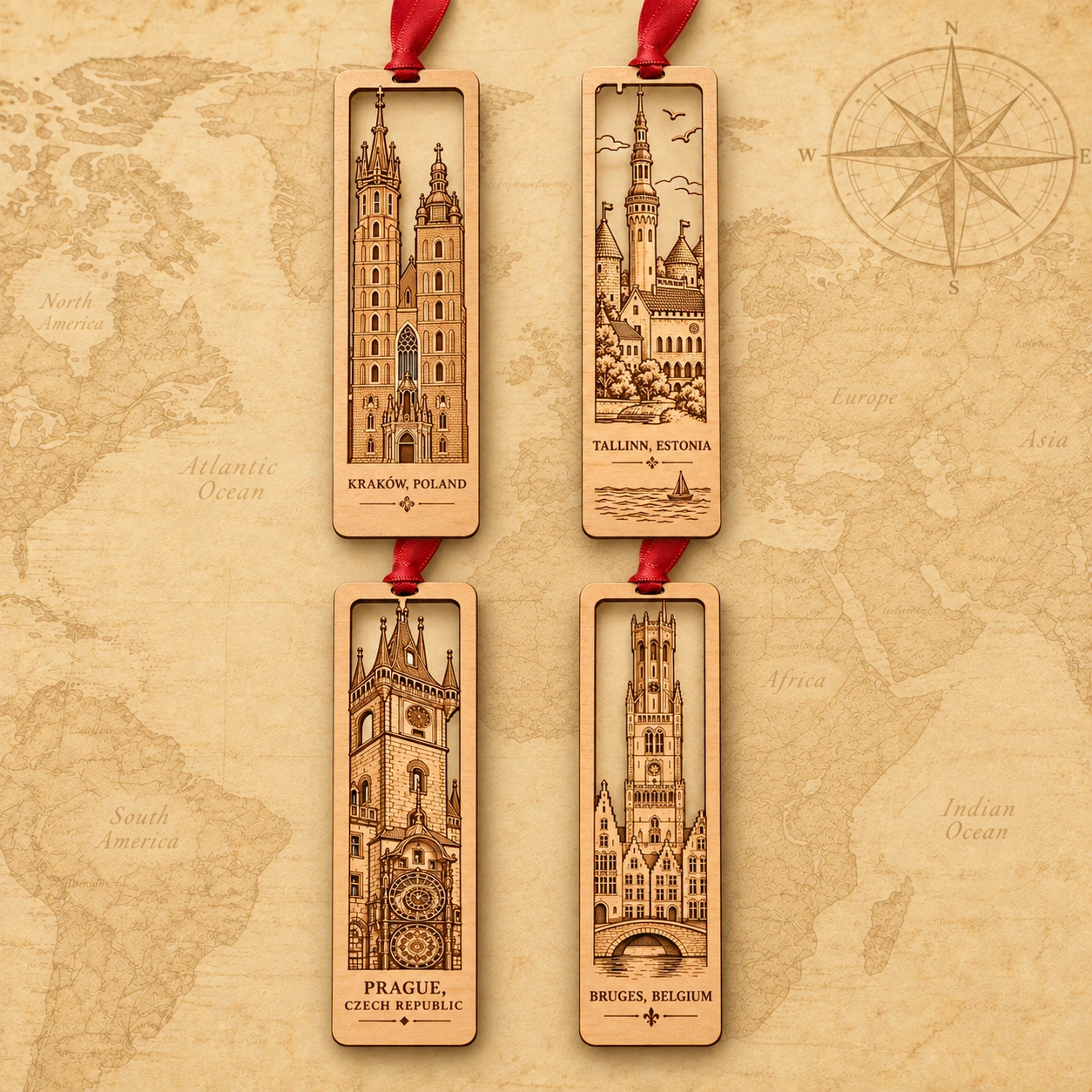 Wooden Souvenir Bookmark product collection