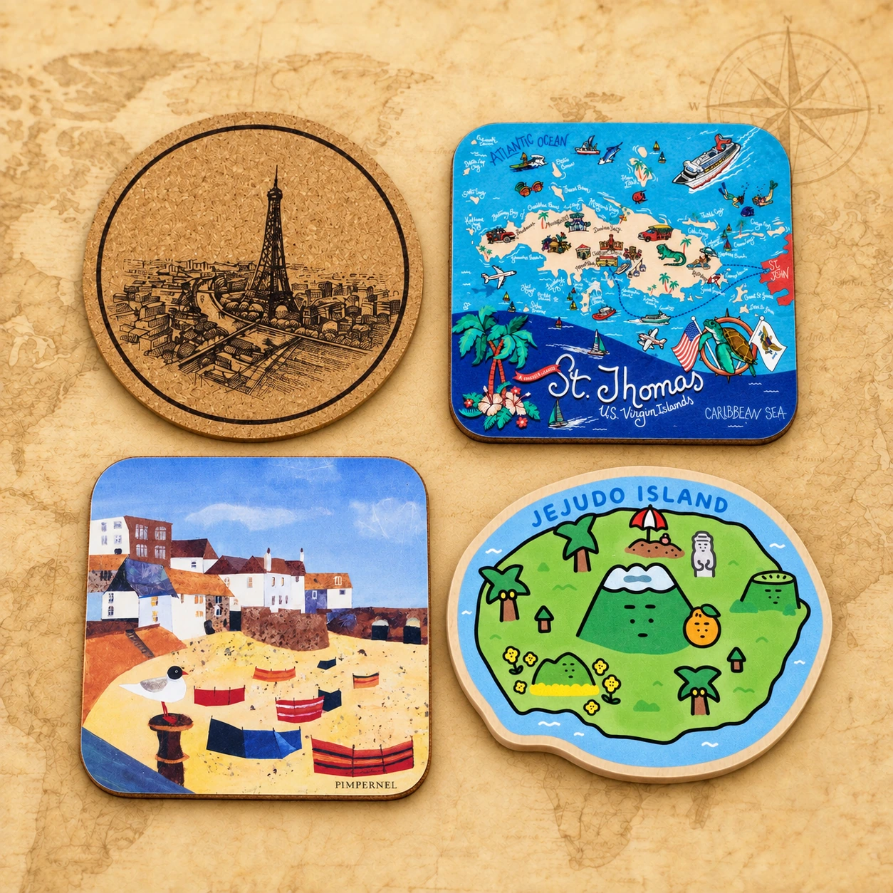 Wooden Souvenir Coaster product collection