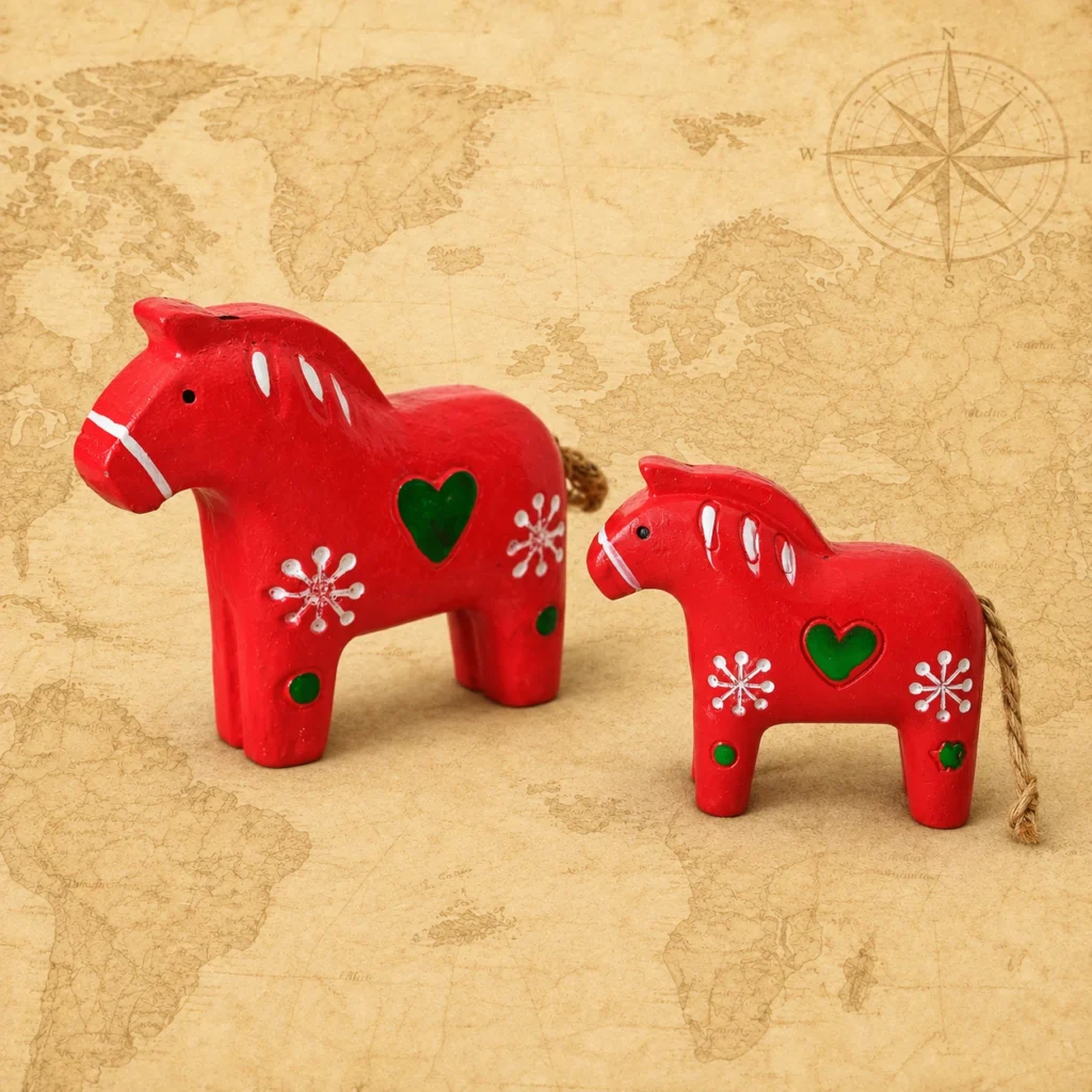 Dala Horse Sweden wooden souvenir decoration