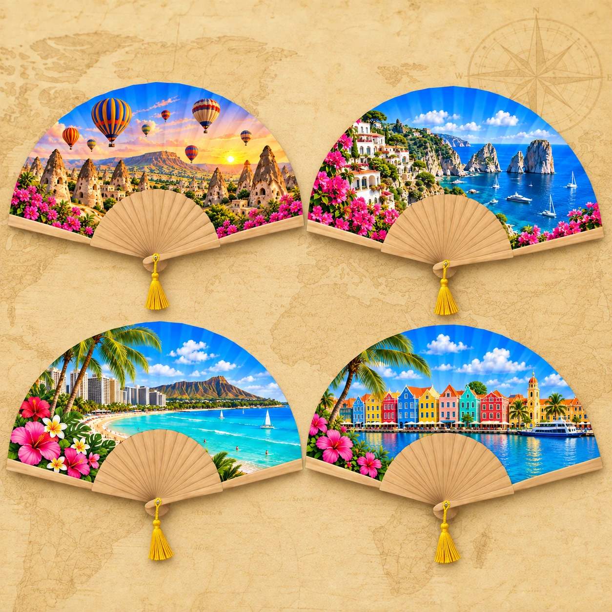 Wooden Souvenir Fan product collection